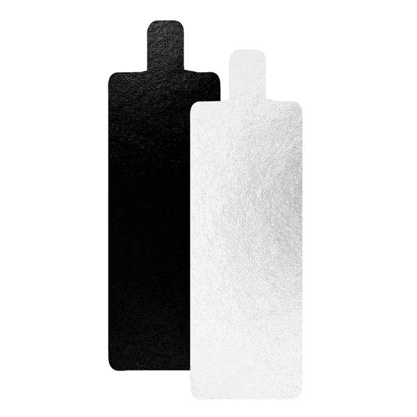 Image de LANGUETTE RECTANGLE NOIR/BLANC 9,5X5,5 X200