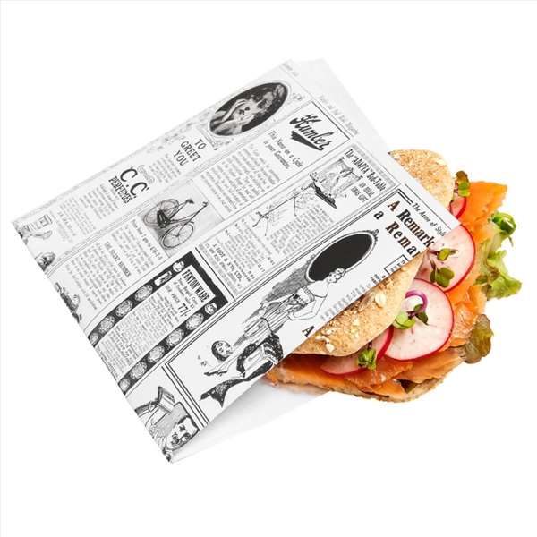 Image de SACHET KRAFT OUVERT 2COTE FAST FOOD TIMES(FTS16X16.5CM) X500