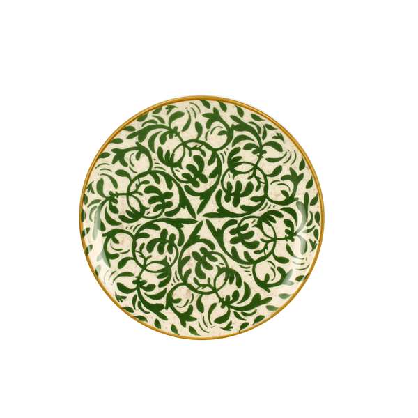 Image de ASSIETTE A DESSERT 'HERACLEE' VERT DIAM.190MM