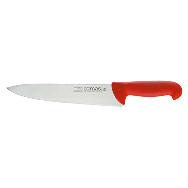 Image de COUTEAU DE BOUCHER ROUGE LONG.200MM