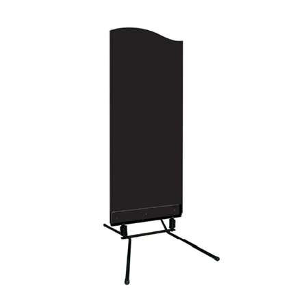 STOP-TROTTOIR NOIR DECOUPE VAGUE (FTS60X150CM)