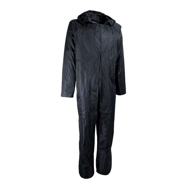 Image de COMBINAISON DE PLUIE AVEC CAPUCHE BLEU MARINE T.M
