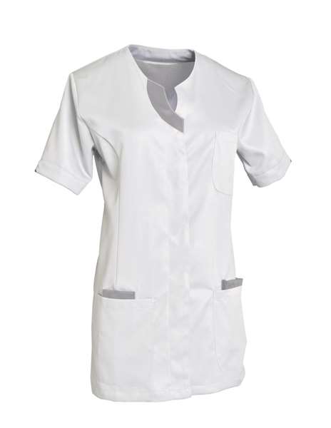 Image de TUNIQUE LILA MANCHES COURTES BLANCHE T.3