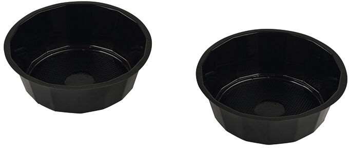 Image de CAISSETTE PLASTIQUE NOIRE GATEAUX (DIAM.93MM H.31MM) X1000