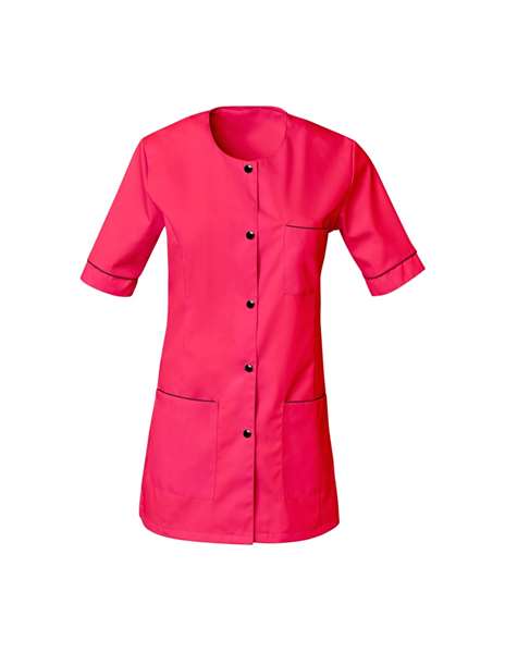 Image de BLOUSE TAYLOR MANCHES COURTES POLY/COTON VIEUX ROSE T.3