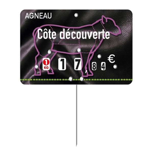 Image de ETIQUETTE PRESTO AGNEAU A TEXTE (FTS12X8CM)