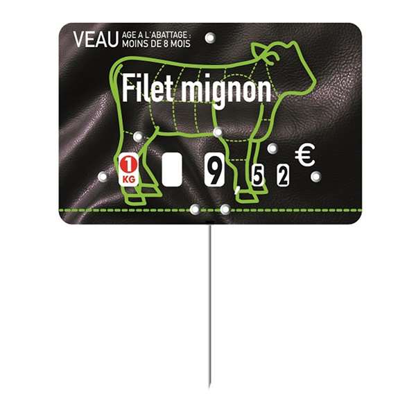 Image de ETIQUETTE PRESTO VEAU A TEXTE (FTS12X8CM)