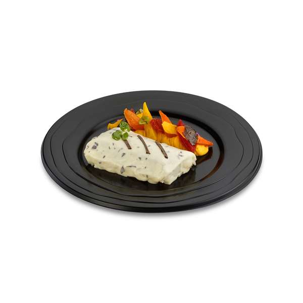 Image de ASSIETTE PLATIPACK REEMPLOYABLE NOIR DIAM.240MM X 100