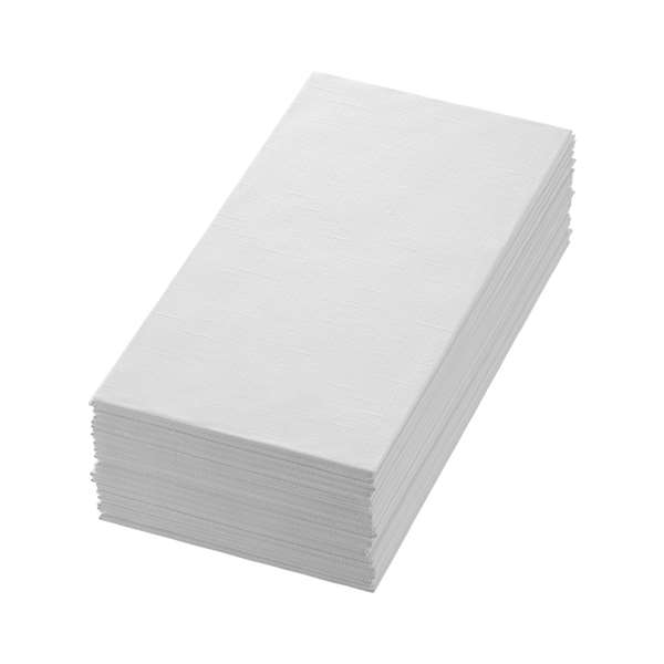 Image de SERVIETTE DUNILIN BLANCHE PLIAGE EN 8 48X48CM X216