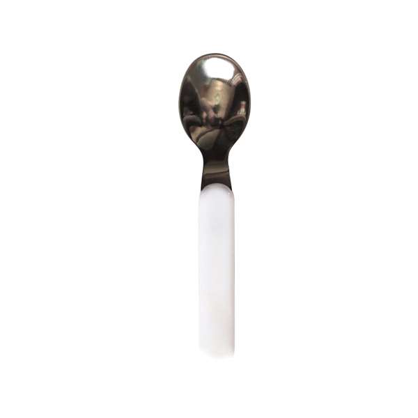 Image de CUILLERE ENFANT MANCHE ABS BLANC LONG.130MM
