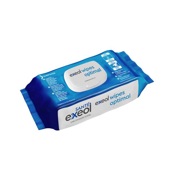 Image de EXEOL WIPES OPTIMAL LINGETTE DESINFECTANTE SANS ALCOOL X100
