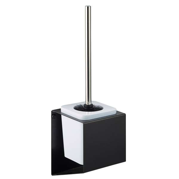 Image de PORTE BALAYETTE MURAL METAL GRIS MANGANESE EPURE