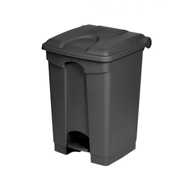 Image de CONTAINER PLASTIQUE ANTIBACTERIEN/ANTIMICROBIEN NOIR 45L