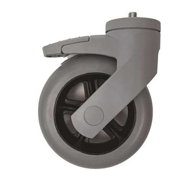 Image de ROUE SOUPLE EXTERIEURE+FREIN DIAM.125MM POUR IDEATOP