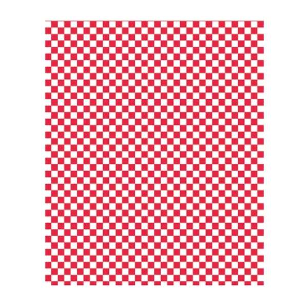 Image de FEUILLE PAPIER INGRAISSABLE DAMIER ROUGE (FTS28X34CM) X1000