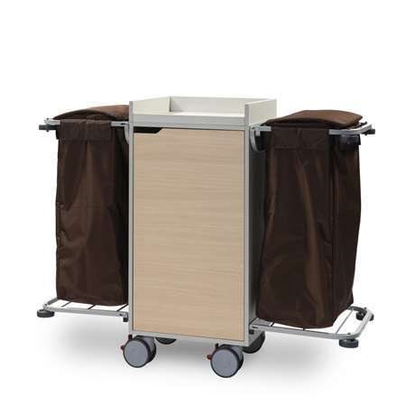 Image de CHARIOT HOTEL BOIS GIGLIO DUO SC AVEC 2 SACS NYLON 150L