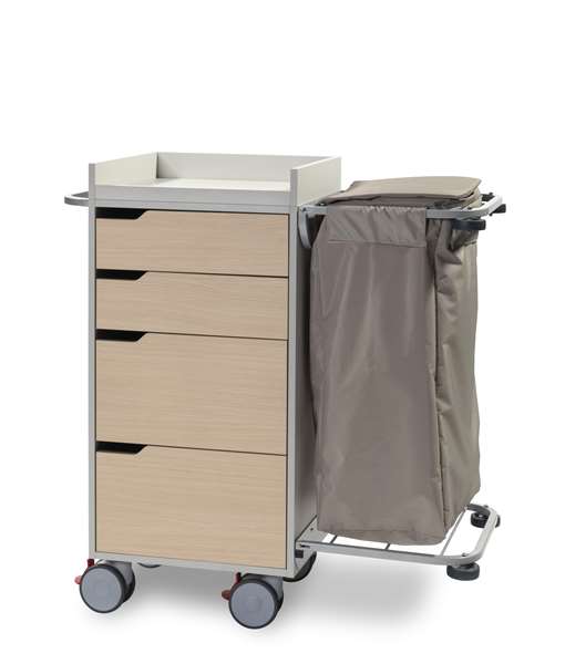 Image de CHARIOT HOTEL BOIS PROCIDA MONO SC AVEC SAC NYLON 150L