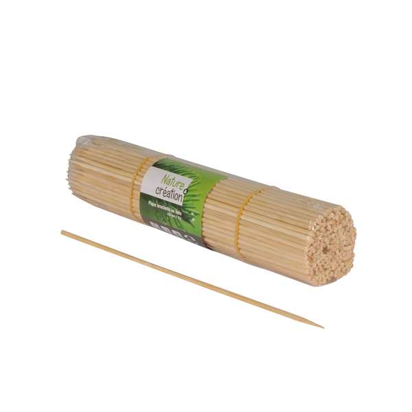 Image de PIQUE BROCHETTE BOIS LONG.180MM X100