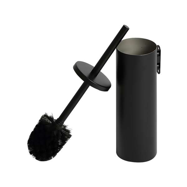 Image de PORTE BALAYETTE WC MURAL NOIR MAT