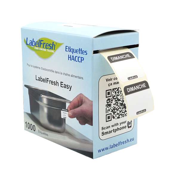 Image de ETIQUETTES LABELFRESH EASY DIMANCHE (FTS30X25MM) X1000