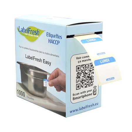 Image de ETIQUETTES LABELFRESH EASY LUNDI (FTS30X25MM) X1000