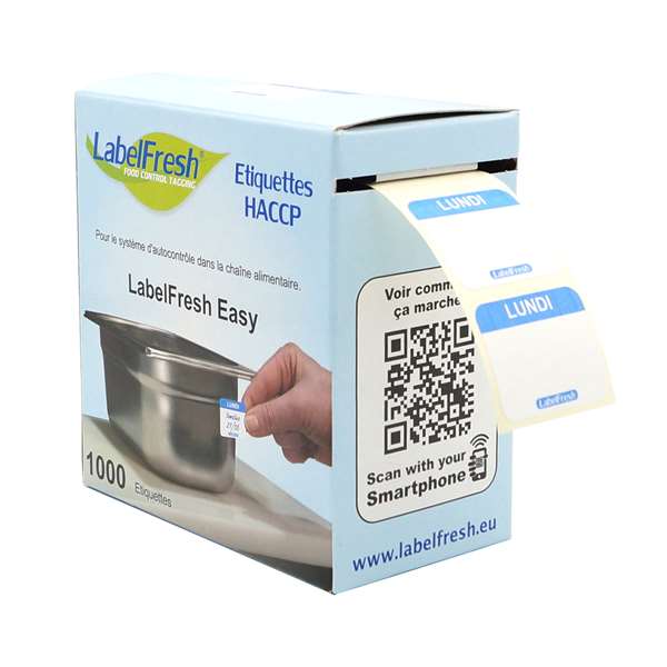 Image de ETIQUETTES LABELFRESH EASY LUNDI (FTS30X25MM) X1000