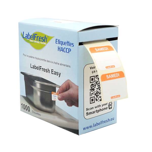 Image de ETIQUETTES LABELFRESH EASY SAMEDI (FTS30X25MM) X1000