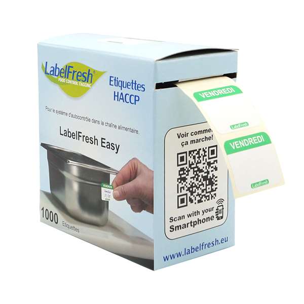 Image de ETIQUETTES LABELFRESH EASY VENDREDI (FTS30X25MM) X1000