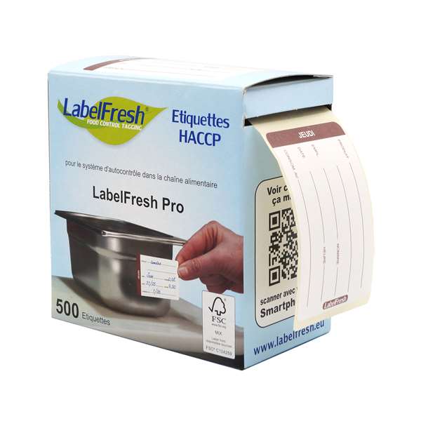 Image de ETIQUETTES LABELFRESH PRO JEUDI (FTS70X45MM) X500