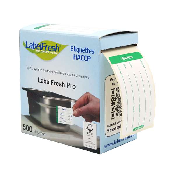 Image de ETIQUETTES LABELFRESH PRO VENDREDI (FTS70X45MM) X500