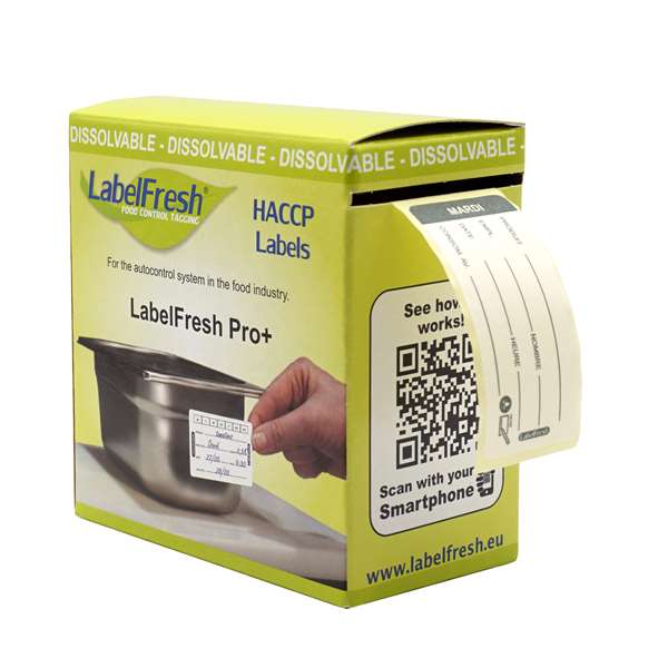 Image de ETIQUETTES LABELFRESH SOLUBLE PRO MARDI (FTS60X30MM) X250