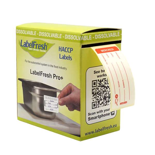 Image de ETIQUETTES LABELFRESH SOLUBLE PRO MERCREDI (FTS60X30MM) X250