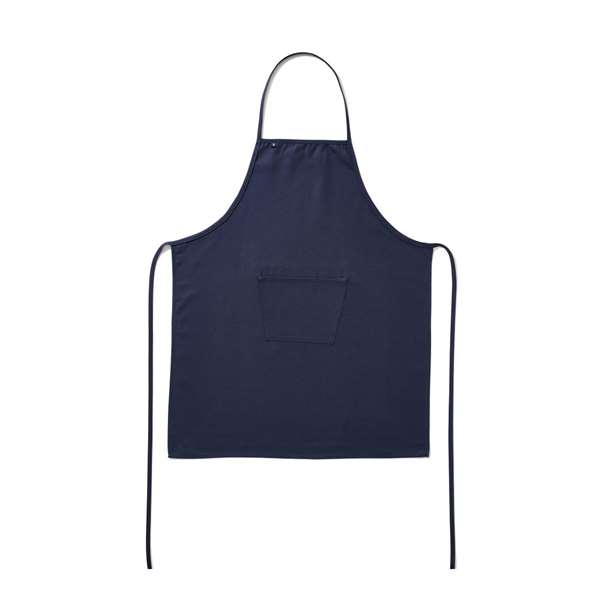 Image de TABLIER DE SERVICE AVEC BAVETTE&POCHE BLEU (FTS75X90CM)