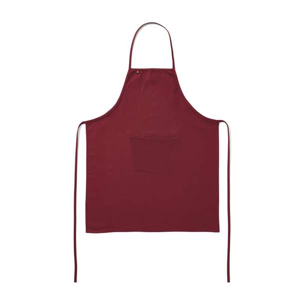 Image de TABLIER DE SERVICE AVEC BAVETTE&POCHE BORDEAUX (FTS75X90CM)