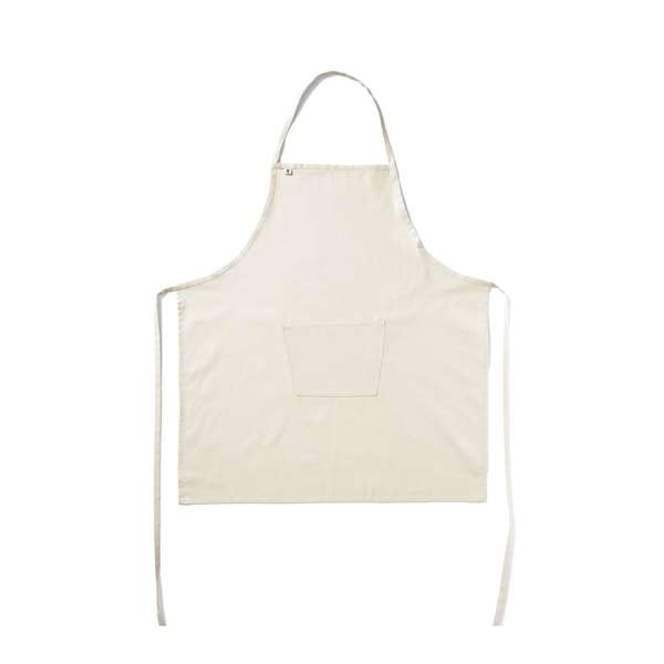 Image de TABLIER DE SERVICE AVEC BAVETTE&POCHE ECRU (FTS75X90CM)