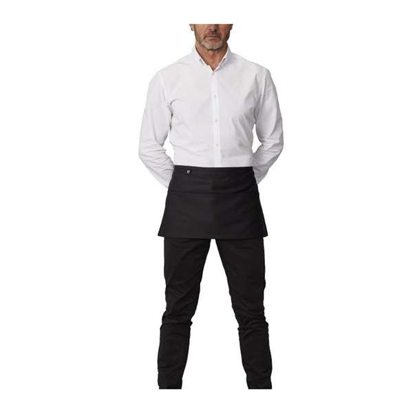 Image de TABLIER DE SERVICE COURT A POCHE NOIR (FTS65X30CM)