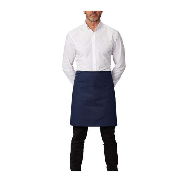 Image de TABLIER DE SERVICE SANS BAVETTE A POCHE BLEU (FTS75X50CM)