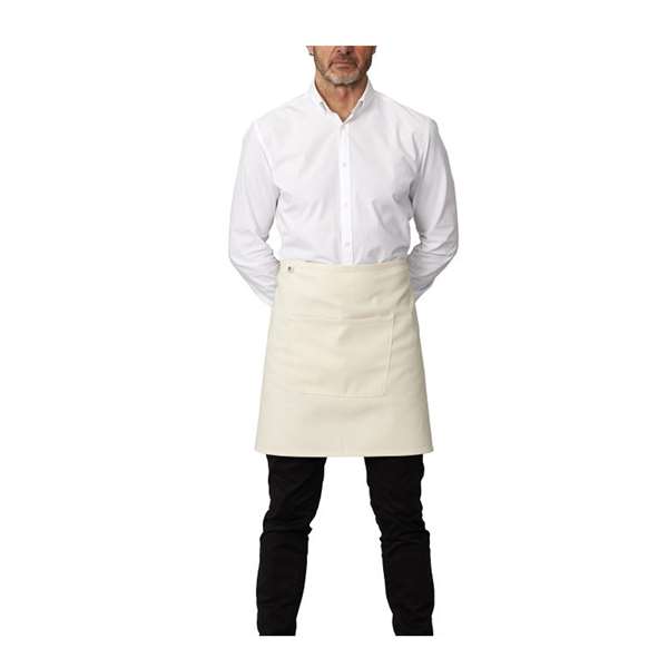 Image de TABLIER DE SERVICE SANS BAVETTE A POCHE ECRU (FTS75X50CM)