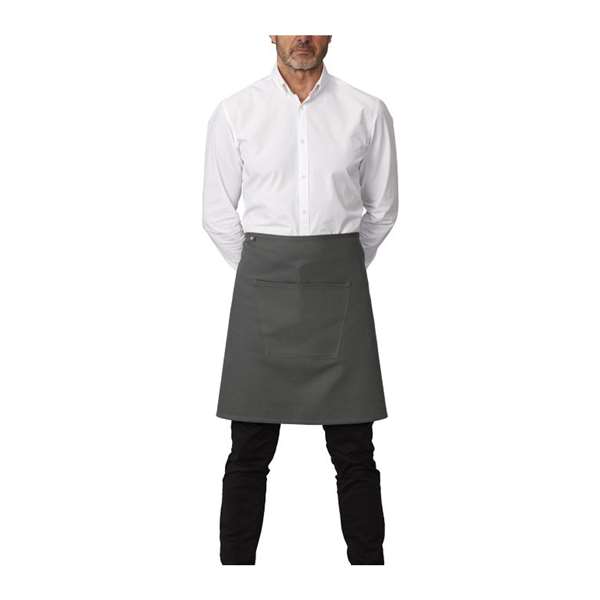 Image de TABLIER DE SERVICE SANS BAVETTE A POCHE GRIS (FTS75X50CM)