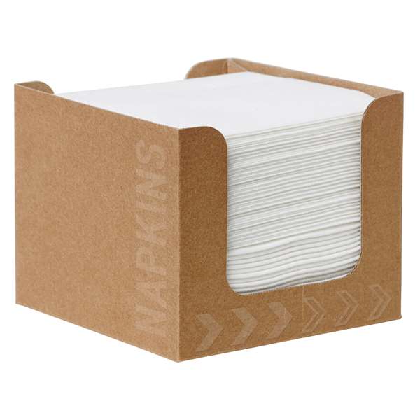Image de DISTRIBUTEUR + SERVIETTE BIO-DUNISOFT BLANC 20X20CM 50PCX24