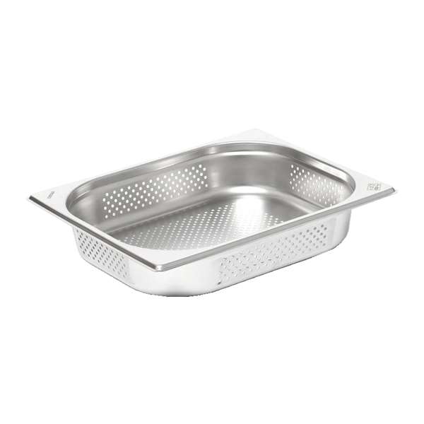 Image de BAC GASTRONORM PERFORE GN1/2 INOX 18/10 PROF.100MM