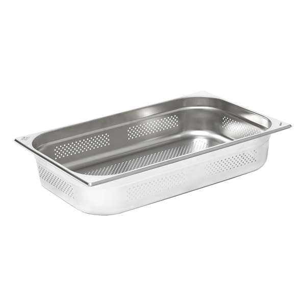 Image de BAC GASTRONORM PERFORE GN1/1 INOX PROF.100MM