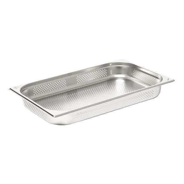 Image de BAC GASTRONORM PERFORE GN1/3 INOX 18/10 PROF.100MM