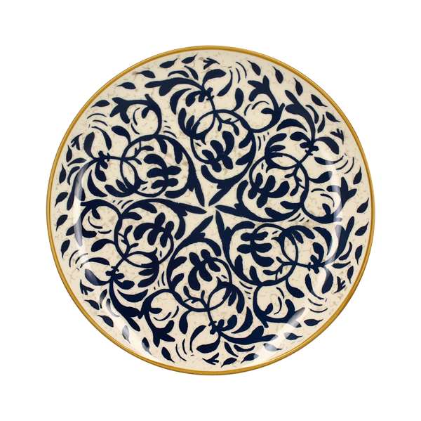 Image de ASSIETTE PLATE BLEU 'HERACLEE' DIAM.270MM