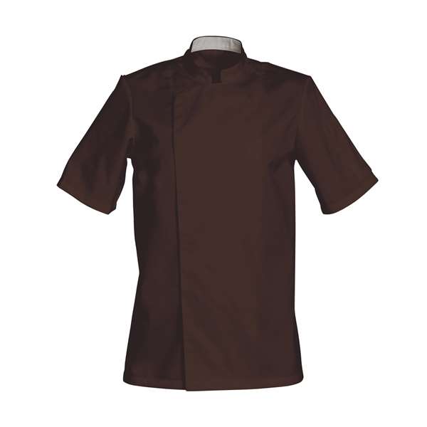 Image de VESTE DE CUISINE COOKIE MC CHOCOLAT 65%POLY/35%COT195GRS T2
