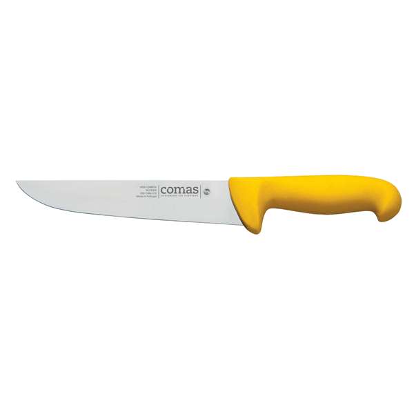 Image de COUTEAU DE BOUCHER JAUNE LONG.200MM