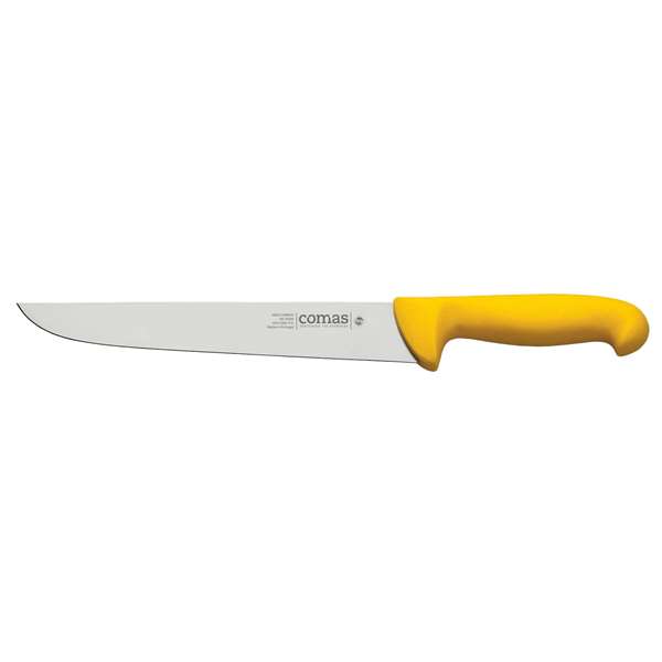 Image de COUTEAU DE BOUCHER JAUNE LONG.240MM