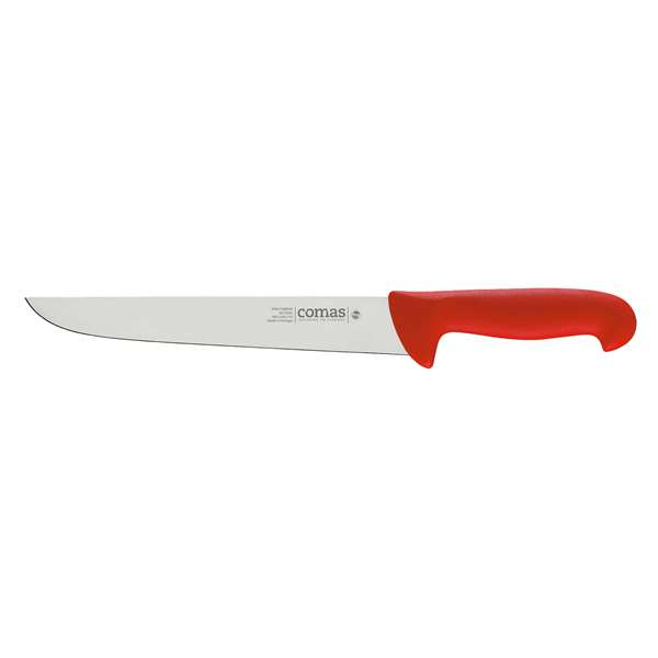 Image de COUTEAU DE BOUCHER ROUGE LONG.240MM