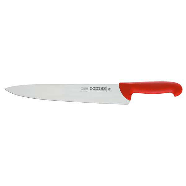 Image de COUTEAU DE BOUCHER ROUGE LONG.300MM