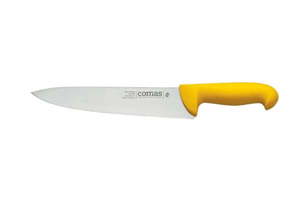 Image de COUTEAU DE CUISINE JAUNE LONG.200MM